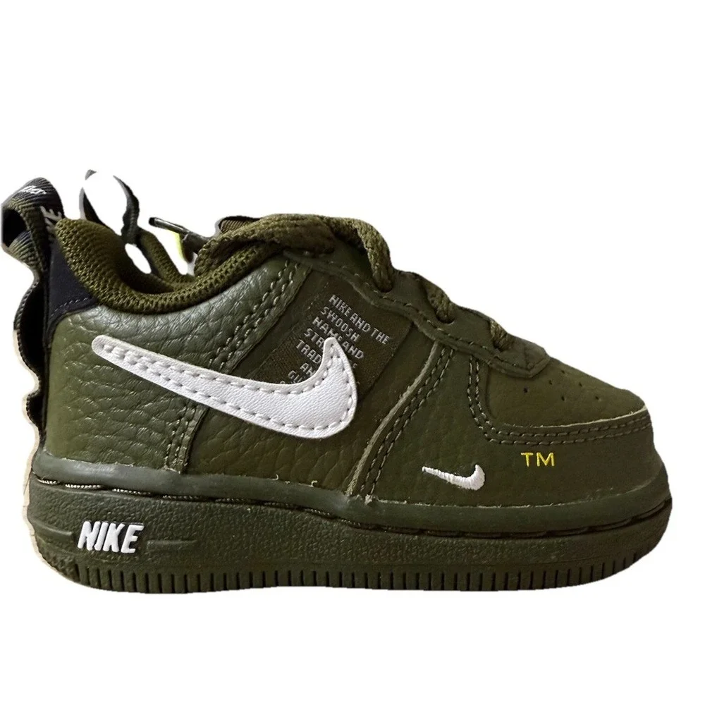 Nike Air Force 1 LV8 Utility Olive Leather | AV4273-300 TD Size 4C